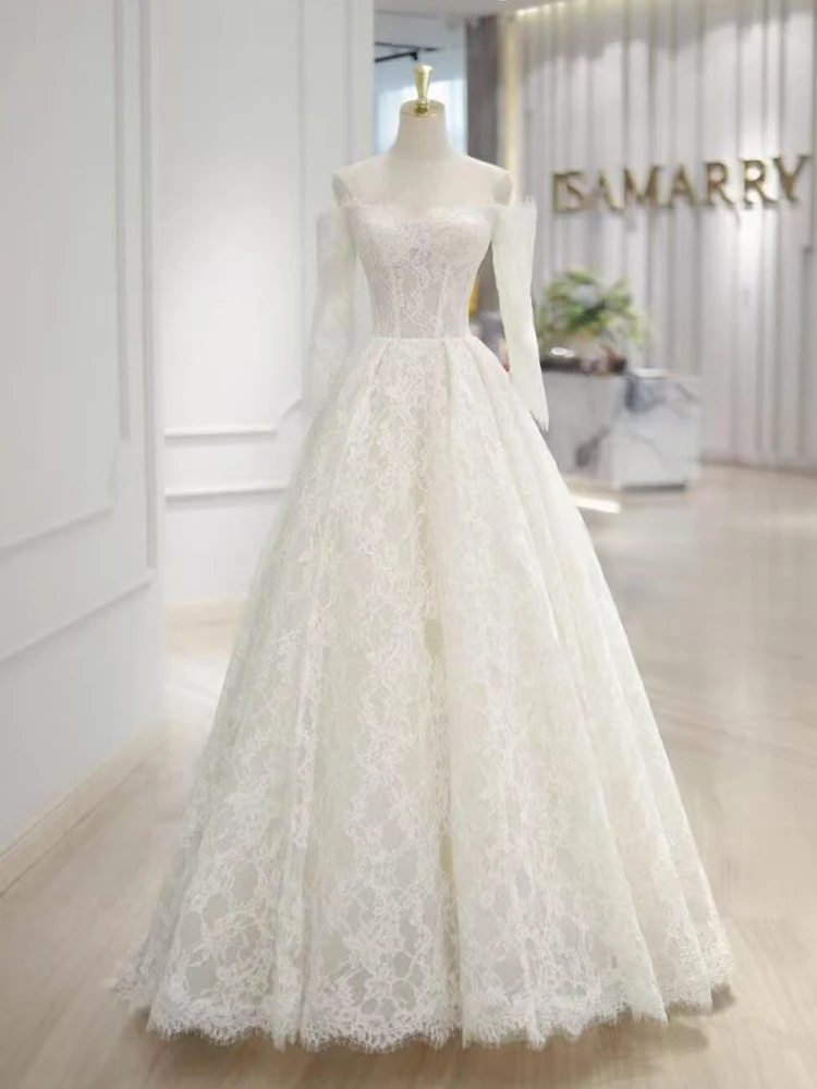 2026 New Bridal Gown One oulder Long Sve Lace High End Lightweight Wedding Dr Hotel Reception Ceremony Long A-Line Skirt
2026 New Bridal Gown One oulder Long Sve Lace High End Lightweight Wedding Dr Hotel Reception Ceremony Long A-Line Skirt