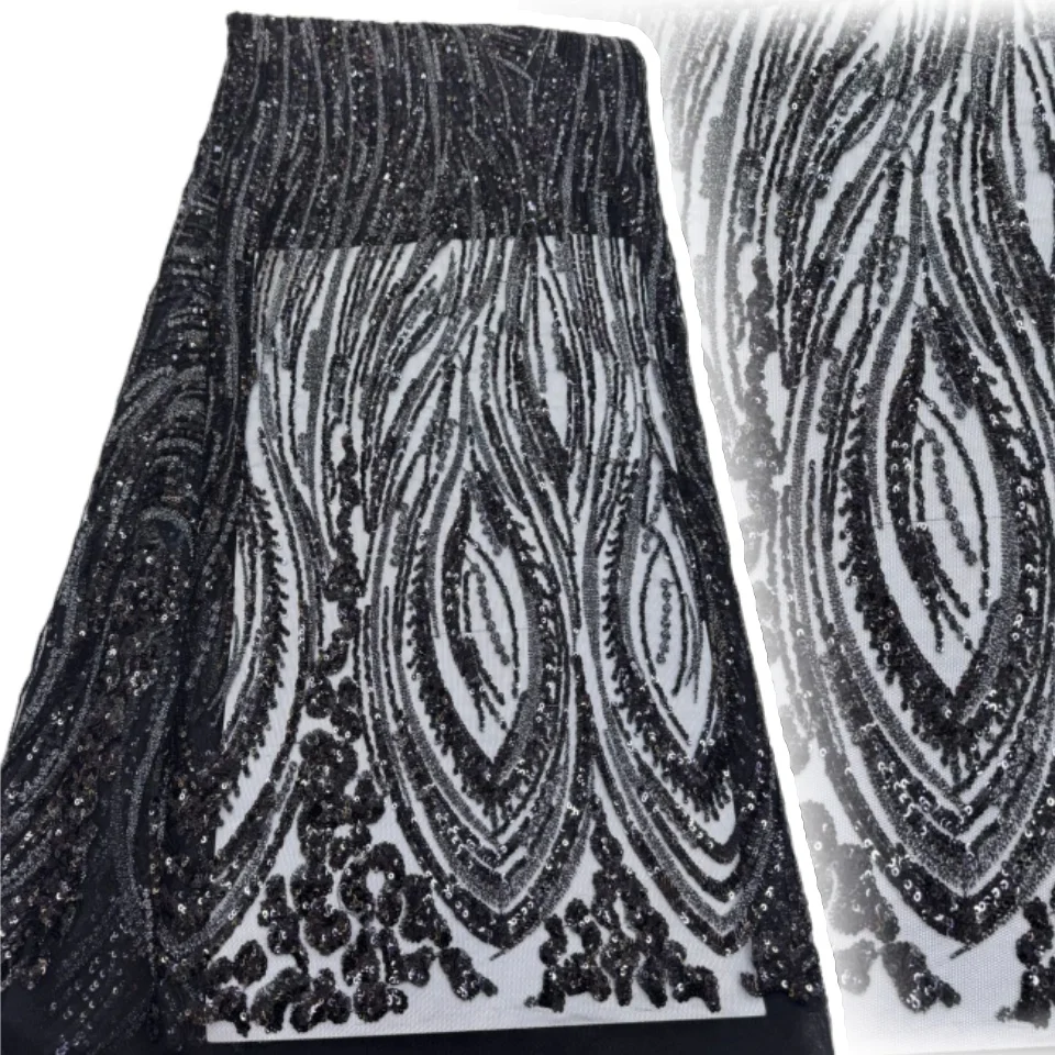 Luxury African Sequins Beaded Lace Fabric High Quality Groom Nigerian Wedding Bridal Embroidery French Tulle Sewing Dress TP2130
Luxury African Sequins Beaded Lace Fabric High Quality Groom Nigerian Wedding Bridal Embroidery French Tulle Sewing Dress TP2130