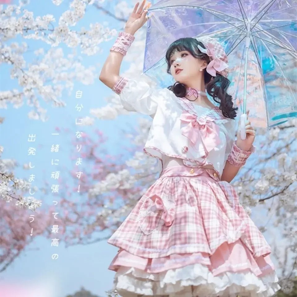 Classic Lolita Costume Top Skirt Hat Sleeves Playing Song Uniforms Japan JK New Girl Costume Women'S Costume Apanese Maid
Classic Lolita Costume Top Skirt Hat Sleeves Playing Song Uniforms Japan JK New Girl Costume Women'S Costume Apanese Maid