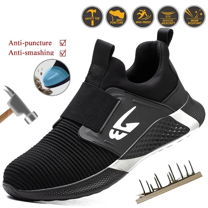 Mens Comfortable Breathable Protective Safety Work Shoes Anti-slip Anti-smash Steel Toe Shoes Anti Puncture Work Shoes
Mens Comfortable Breathable Protective Safety Work Shoes Anti-slip Anti-smash Steel Toe Shoes Anti Puncture Work Shoes