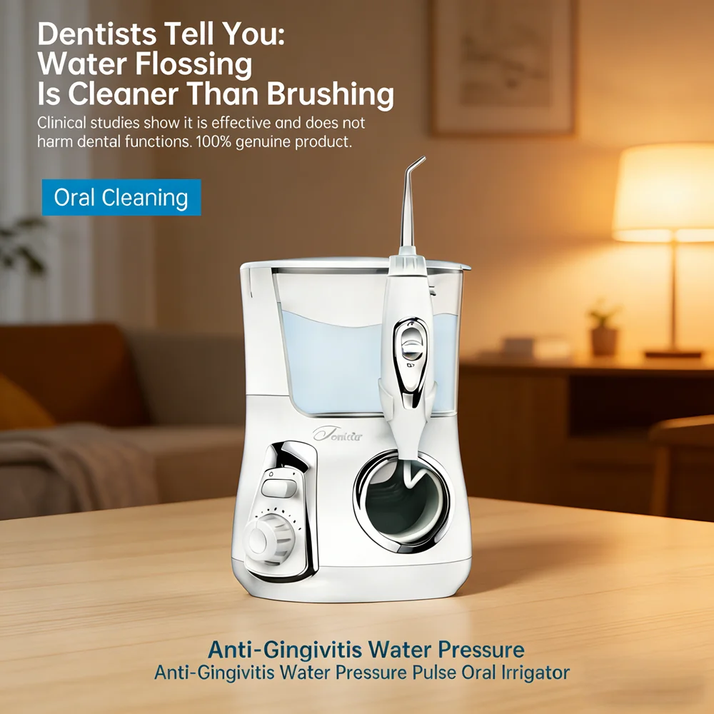 Электрический ирригатор для полости рта с 10 режимами, 5 насадками, резервуаром 800 мл, портативный, для домашней чистки зубов
Электрический ирригатор для полости рта с 10 режимами, 5 насадками, резервуаром 800 мл, портативный, для домашней чистки зубов