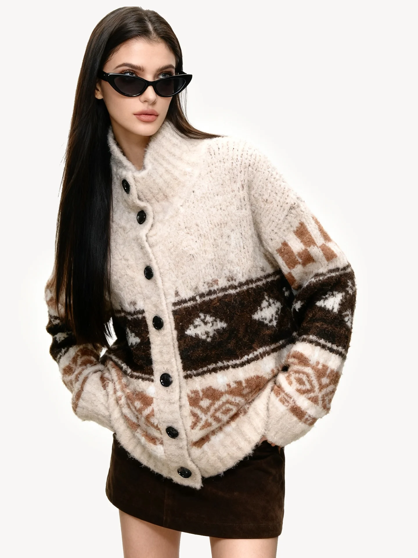 JYOOK Women's Long Sve Knitted Open Cardigan Coat Loose Fit Autumn Winter Turn-down Collar Outerwear Comfortable Sweater Top
JYOOK Women's Long Sve Knitted Open Cardigan Coat Loose Fit Autumn Winter Turn-down Collar Outerwear Comfortable Sweater Top