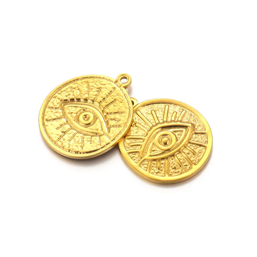 5pcs 18K PVD Gold-plated Stainless Steel Eye Charms For Earring Making Pendants for Diy Necklace Charm Jewelry Findings
5pcs 18K PVD Gold-plated Stainless Steel Eye Charms For Earring Making Pendants for Diy Necklace Charm Jewelry Findings