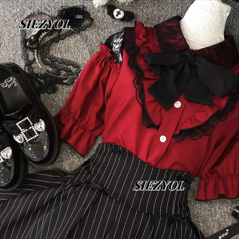 Original Landmine Style Lace Off-shoulder Short Sleeve Shirt 2026 Summer New Sweet Girls Easiest for Match Single Breasted Tops
Original Landmine Style Lace Off-shoulder Short Sleeve Shirt 2026 Summer New Sweet Girls Easiest for Match Single Breasted Tops