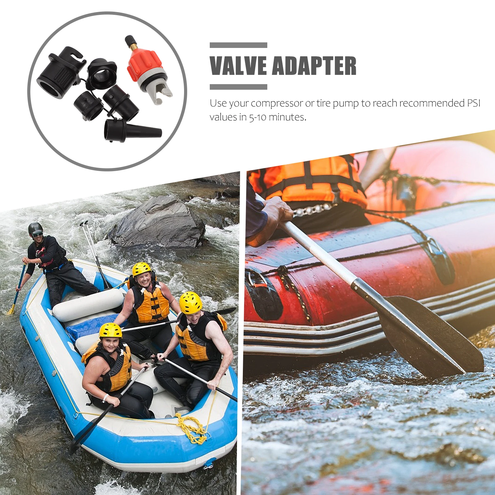 Air Valve Adapter Inflatable Boat SUP Kayak Paddle Board Adaptors Electric Head Connector Pump Accessories Durable Professional
Air Valve Adapter Inflatable Boat SUP Kayak Paddle Board Adaptors Electric Head Connector Pump Accessories Durable Professional