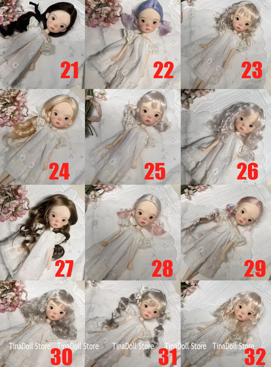 (TinaDoll Store)2025 Various style Wigs for Landoudou Landazz 16cm head circumstance W33
(TinaDoll Store)2025 Various style Wigs for Landoudou Landazz 16cm head circumstance W33