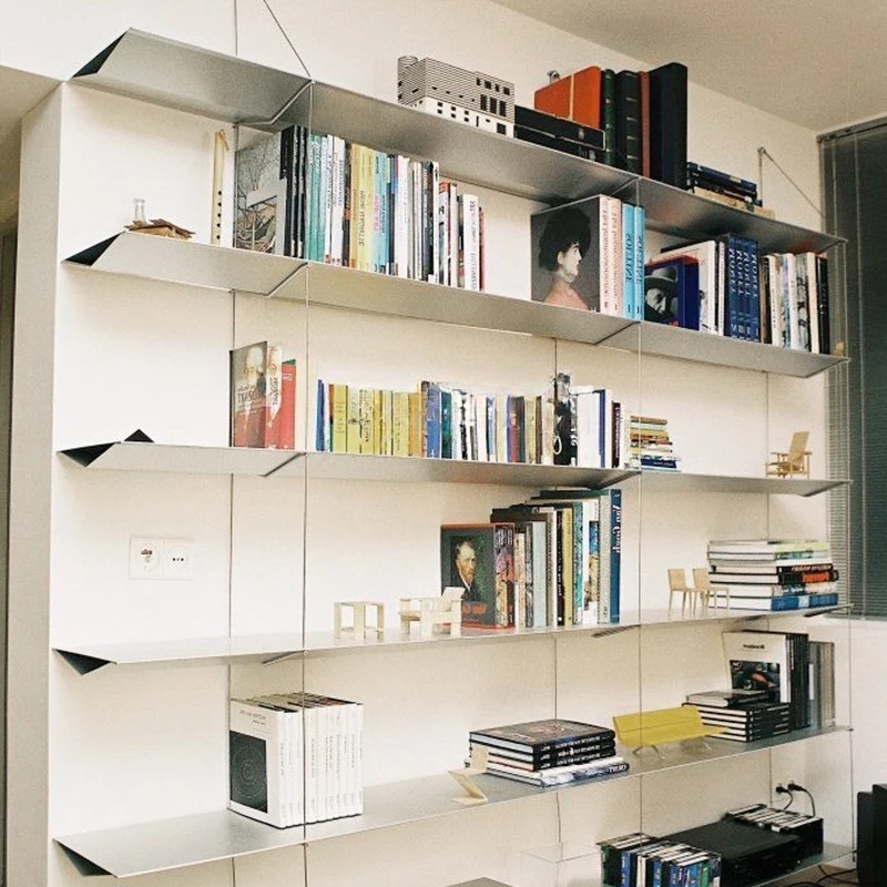 Modern simple wall shelf bookshelf wall hanging stainless steel wall baffle
Modern simple wall shelf bookshelf wall hanging stainless steel wall baffle