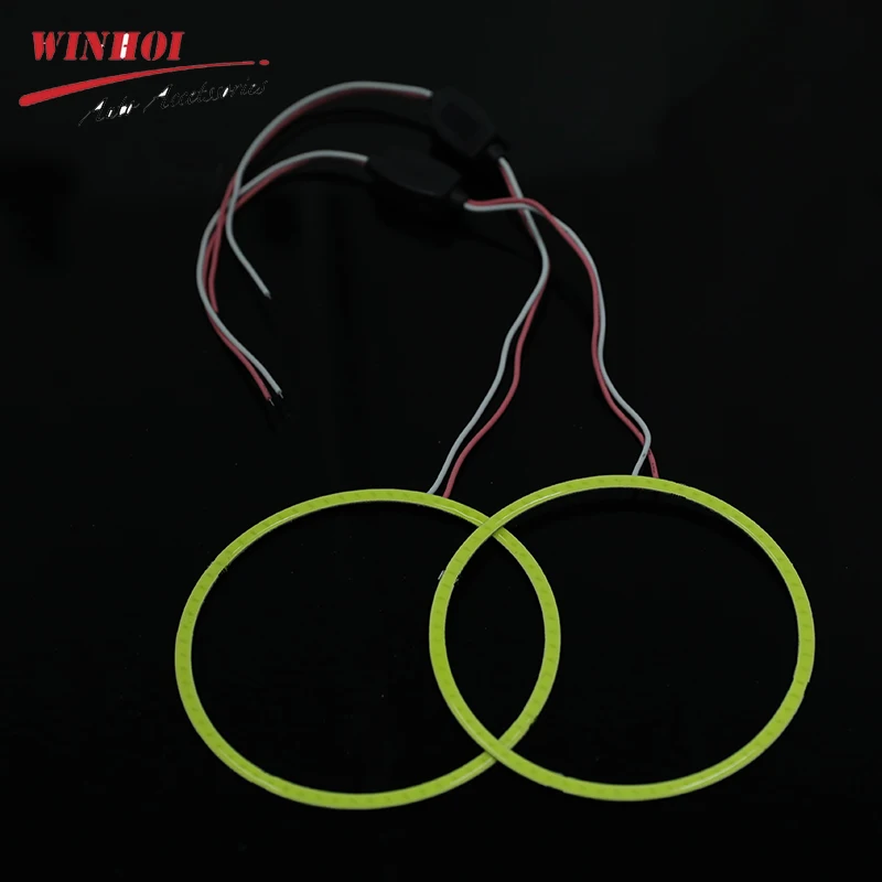 140MM 2PCS LED Halo Rings Angle Eyes White Blue Red Yellow Green Pink Car Headlight DRL Daytime Running 12V 24V LED Angel Eyes
140MM 2PCS LED Halo Rings Angle Eyes White Blue Red Yellow Green Pink Car Headlight DRL Daytime Running 12V 24V LED Angel Eyes