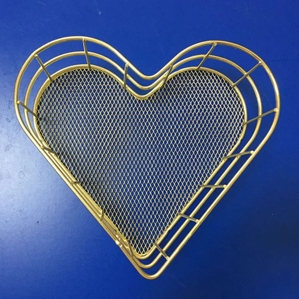 Sweet Heart Wrought Iron Storage Tray Sturdy Metal Jewelry Organizer Home Decoration Gift For Wedding Birthday (Golden)
Sweet Heart Wrought Iron Storage Tray Sturdy Metal Jewelry Organizer Home Decoration Gift For Wedding Birthday (Golden)