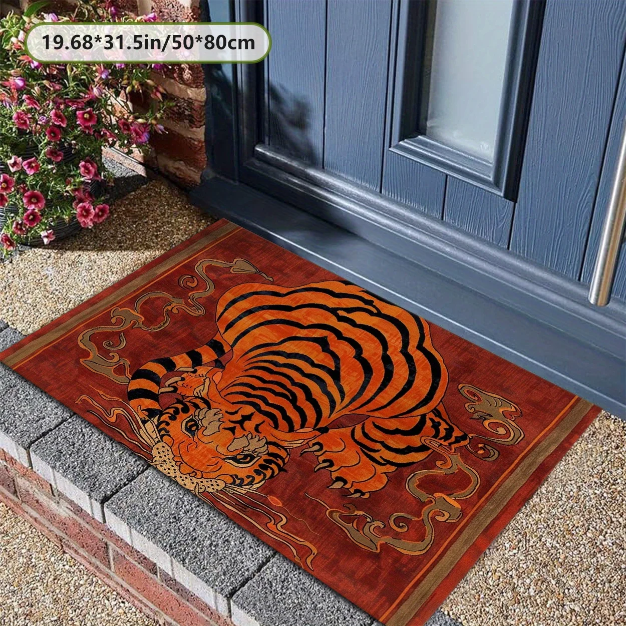 This Red Carpet Features a Tiger Pattern in a Vintage Chinese Style, Made of Crystal Velvet with a Non-Slip Plastic Bottom And W
This Red Carpet Features a Tiger Pattern in a Vintage Chinese Style, Made of Crystal Velvet with a Non-Slip Plastic Bottom And W