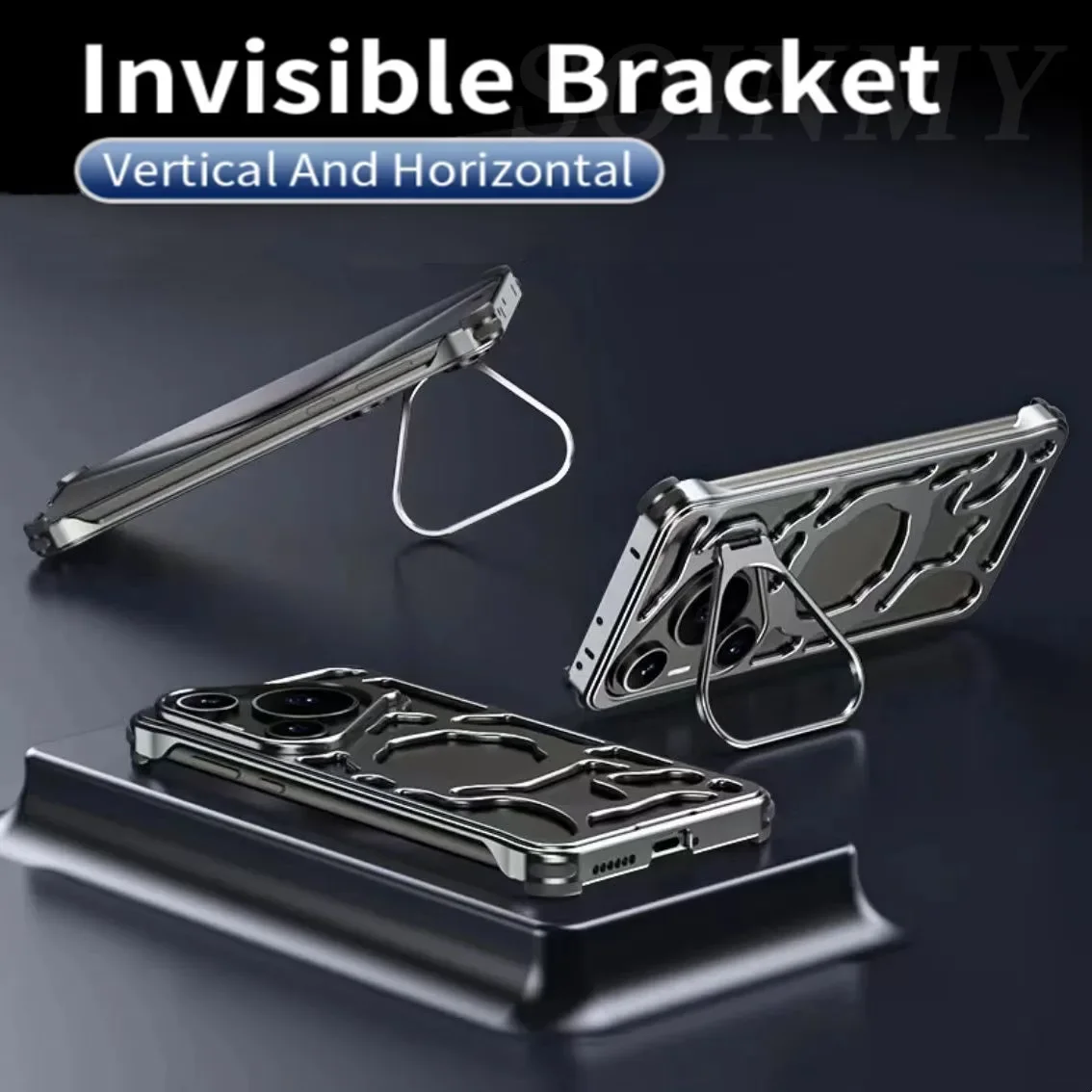 Lens Kickstand Phone Cover For Huawei Pura 70 Ultra Aluminum Metal Hollow Heat Dissipation Magnetic Cover For Pura 70 Pro Pllus
Lens Kickstand Phone Cover For Huawei Pura 70 Ultra Aluminum Metal Hollow Heat Dissipation Magnetic Cover For Pura 70 Pro Pllus