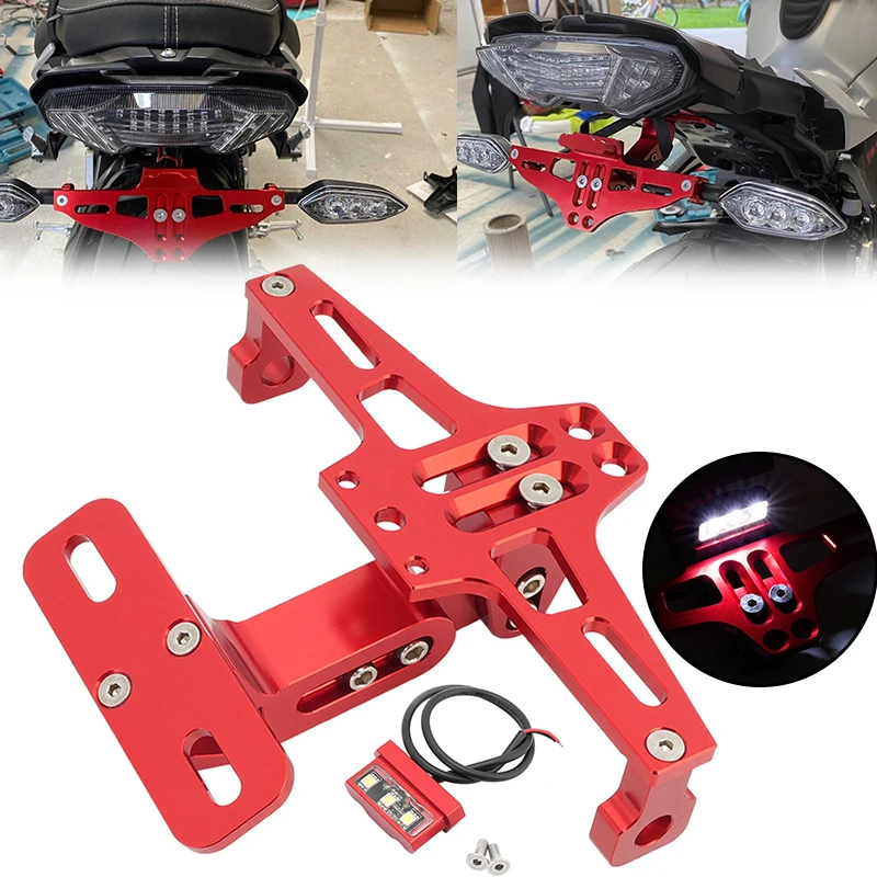 Universal Motorcycle License Plate Holder Frame With LED Light Tail Tidy Number Bracket For Harley Honda Kawasaki Yamaha
Universal Motorcycle License Plate Holder Frame With LED Light Tail Tidy Number Bracket For Harley Honda Kawasaki Yamaha