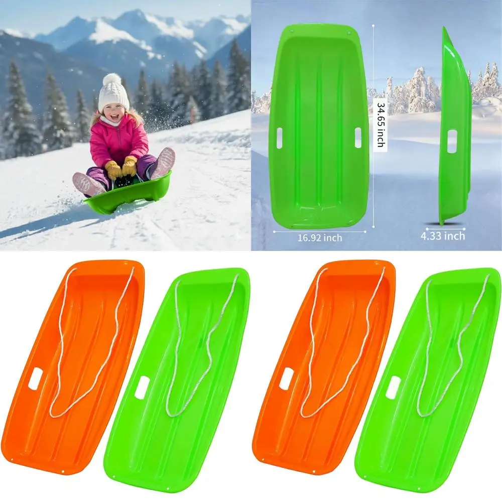 Flexible 35 Downhill Snow Sled for Kids with Cold-Resistant Plastic and Dual Handles
Flexible 35 Downhill Snow Sled for Kids with Cold-Resistant Plastic and Dual Handles