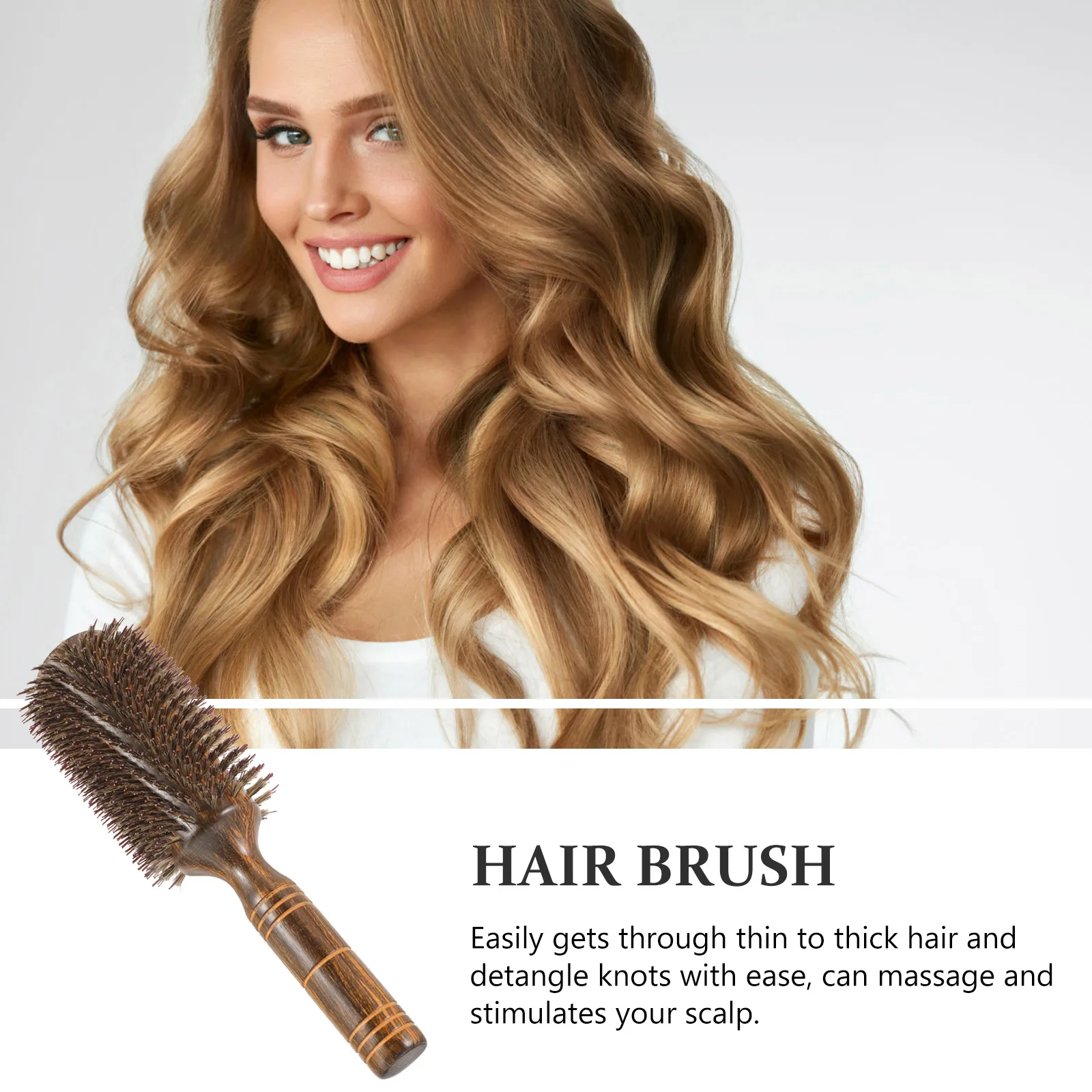 Big Round Women Detangling Blow Dry Styling Curling Comb Tool For Thick Hair Wet Dry Use Roll Brush For Curly Hair
Big Round Women Detangling Blow Dry Styling Curling Comb Tool For Thick Hair Wet Dry Use Roll Brush For Curly Hair