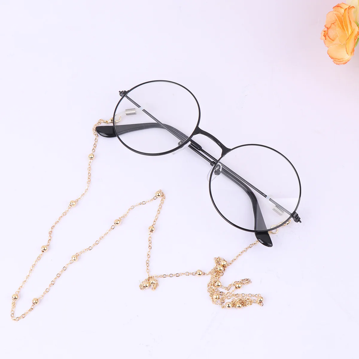 2Pcs Eyeglasses Chain Beaded Alloy Fashion Glasses Cord Holder Strap Eyewear Safety Retainer for Sports Outdoor Use
2Pcs Eyeglasses Chain Beaded Alloy Fashion Glasses Cord Holder Strap Eyewear Safety Retainer for Sports Outdoor Use