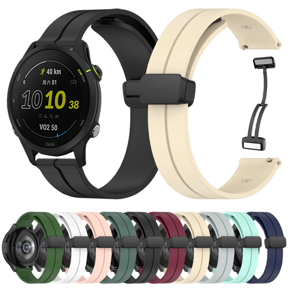 20mm 22mm Silicone Magnetic Buckle Strap For Garmin Venu 3 Sq 2 Plus Band For Forerunner 265 255 245 Music/Vivoactive 4 Bracelet
20mm 22mm Silicone Magnetic Buckle Strap For Garmin Venu 3 Sq 2 Plus Band For Forerunner 265 255 245 Music/Vivoactive 4 Bracelet