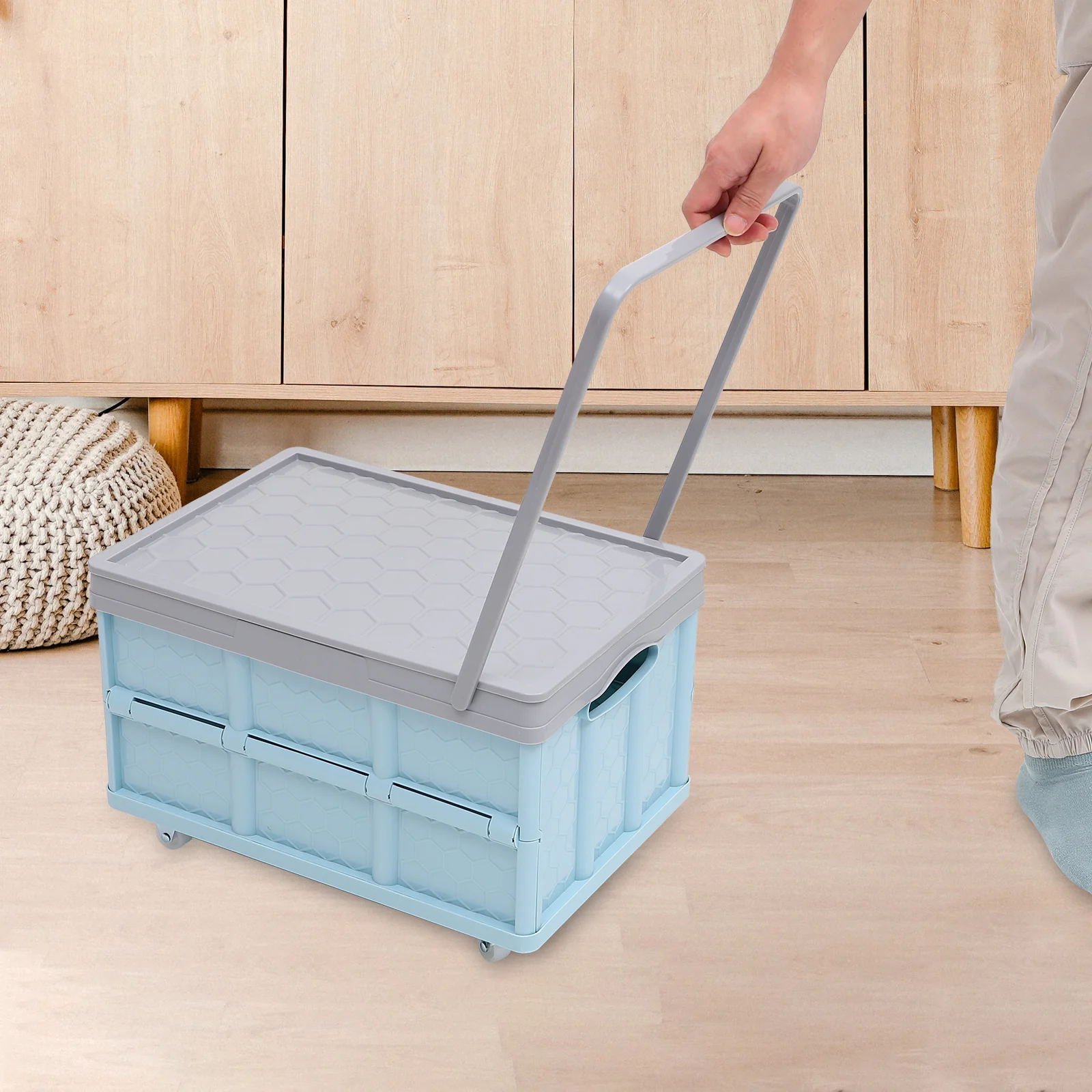 Trash Can with Lid Plastic Moving Boxes Flowerpot Collapsible Storage Crate Foldable Travel
Trash Can with Lid Plastic Moving Boxes Flowerpot Collapsible Storage Crate Foldable Travel