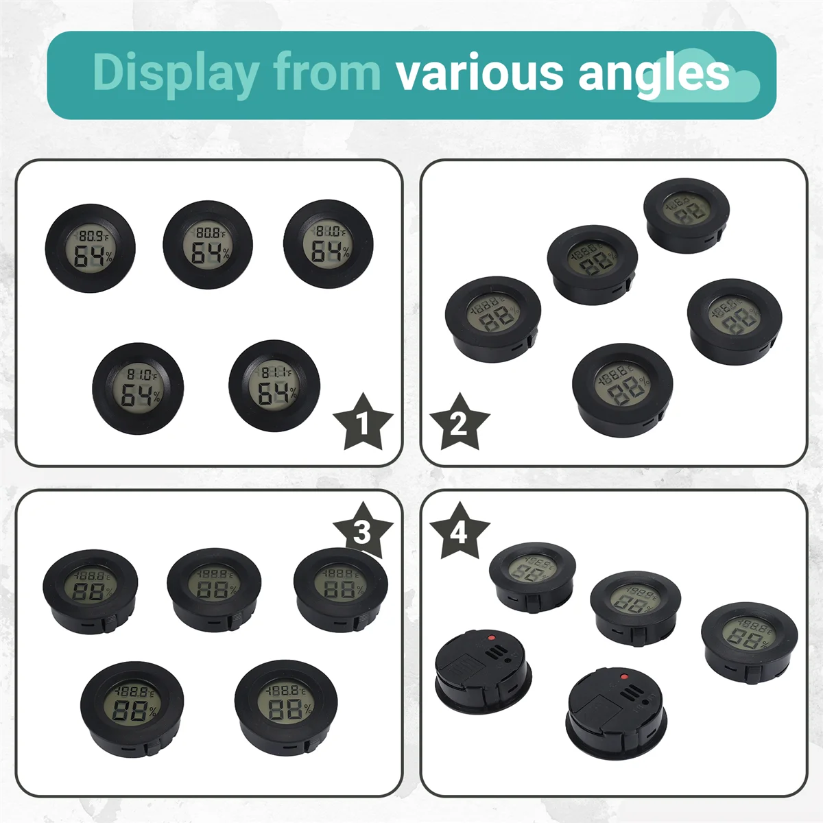 Хорошие продажи, 5 упаковок, гигрометр, термометр, цифровой ЖК-монитор, измеритель влажности для увлажнителей, осушителей Gre
Хорошие продажи, 5 упаковок, гигрометр, термометр, цифровой ЖК-монитор, измеритель влажности для увлажнителей, осушителей Gre