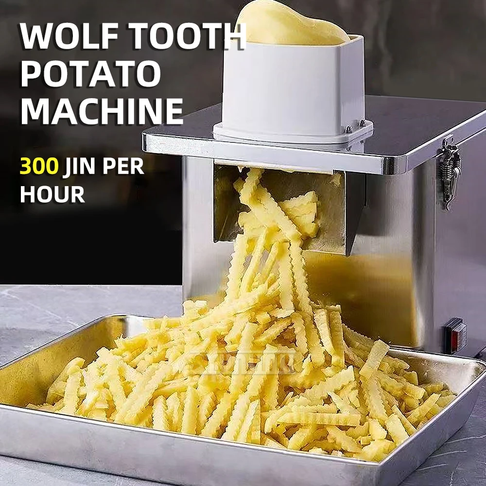 HBS-008 Stainless Steel Wave Potato Cutter Commercial Automatic Wave French Fries Cutter 11mm
HBS-008 Stainless Steel Wave Potato Cutter Commercial Automatic Wave French Fries Cutter 11mm