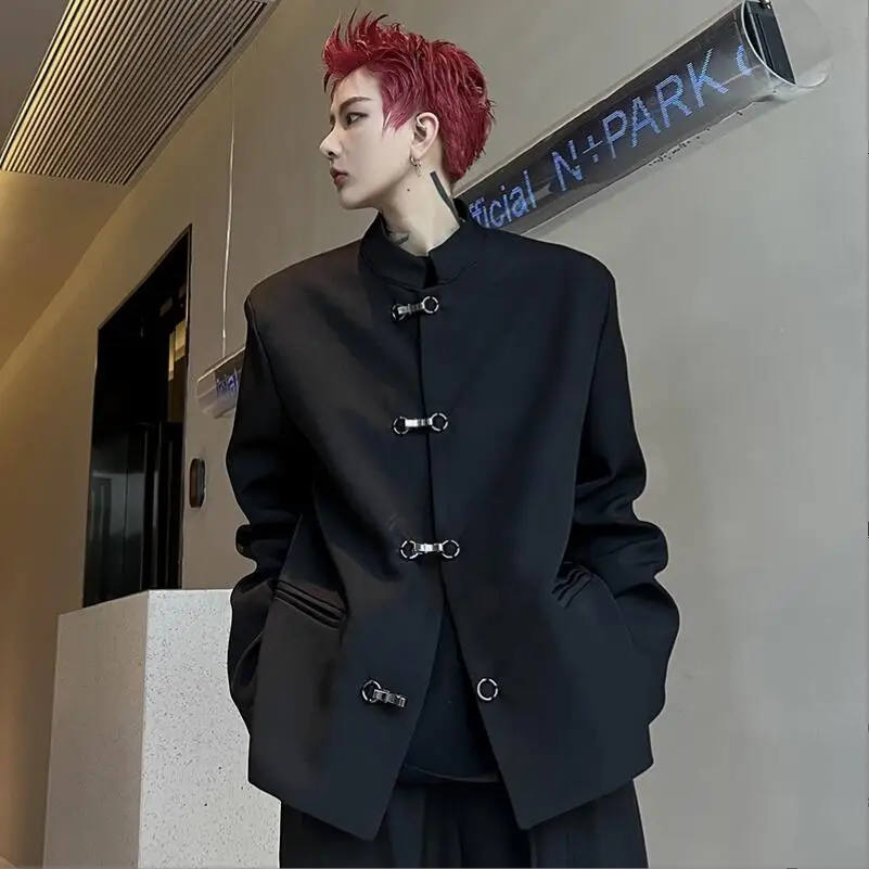 Men's Spring Jacket 2023 New Personalized Loose Fitting Suit With Metal Buttons FashionableMen'sHandsome Casual Suit Jacket w474
Men's Spring Jacket 2023 New Personalized Loose Fitting Suit With Metal Buttons FashionableMen'sHandsome Casual Suit Jacket w474