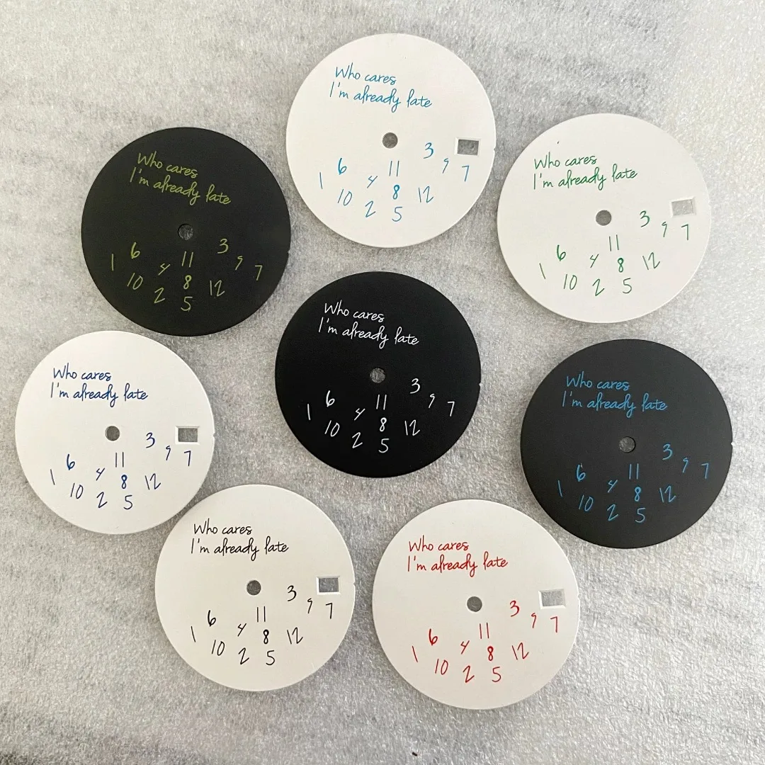 28.5mm No Logo DIY Dial Fit NH35/NH36 Automatic Movement No Luminous Who Cares Watch Modification Accessories Custom Logo
28.5mm No Logo DIY Dial Fit NH35/NH36 Automatic Movement No Luminous Who Cares Watch Modification Accessories Custom Logo