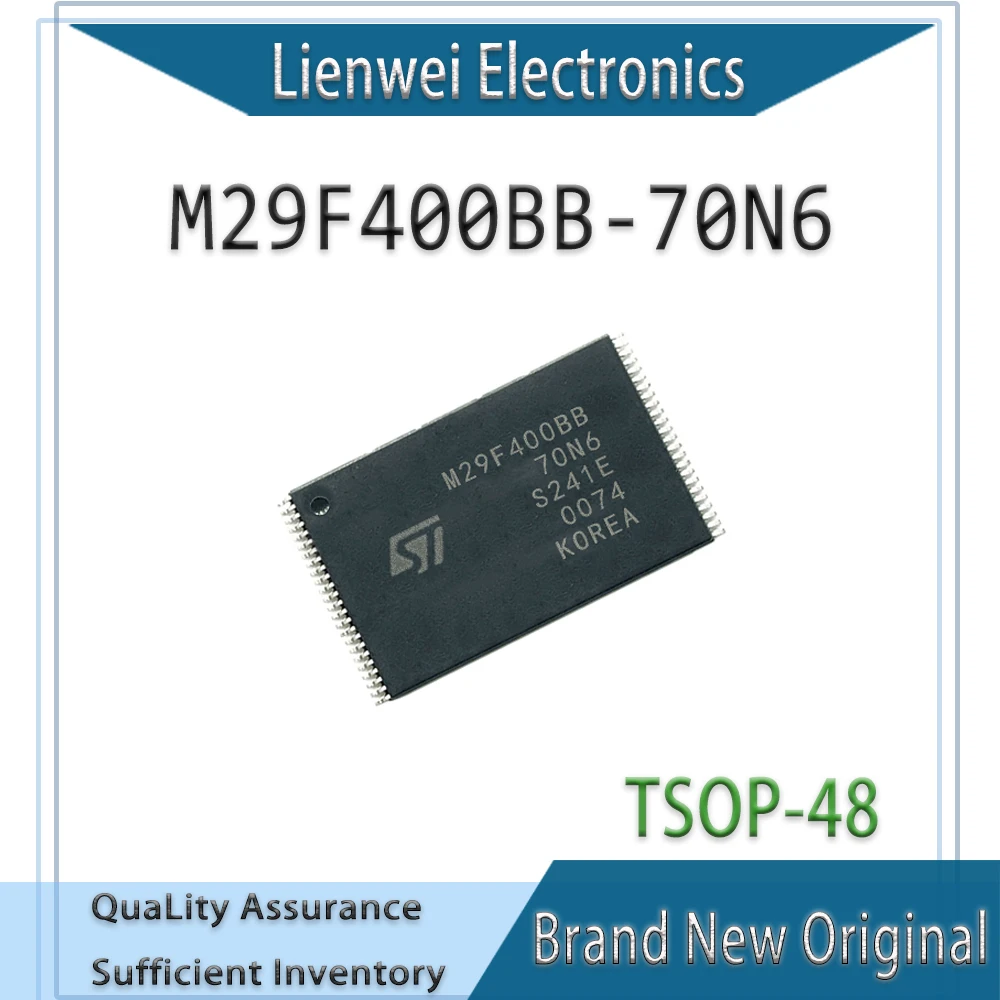 100% New Original M29F400BB70N6 M29F400BB-70N6 M29F400BB IC FLASH 4MBIT Chipset TSOP-48
100% New Original M29F400BB70N6 M29F400BB-70N6 M29F400BB IC FLASH 4MBIT Chipset TSOP-48