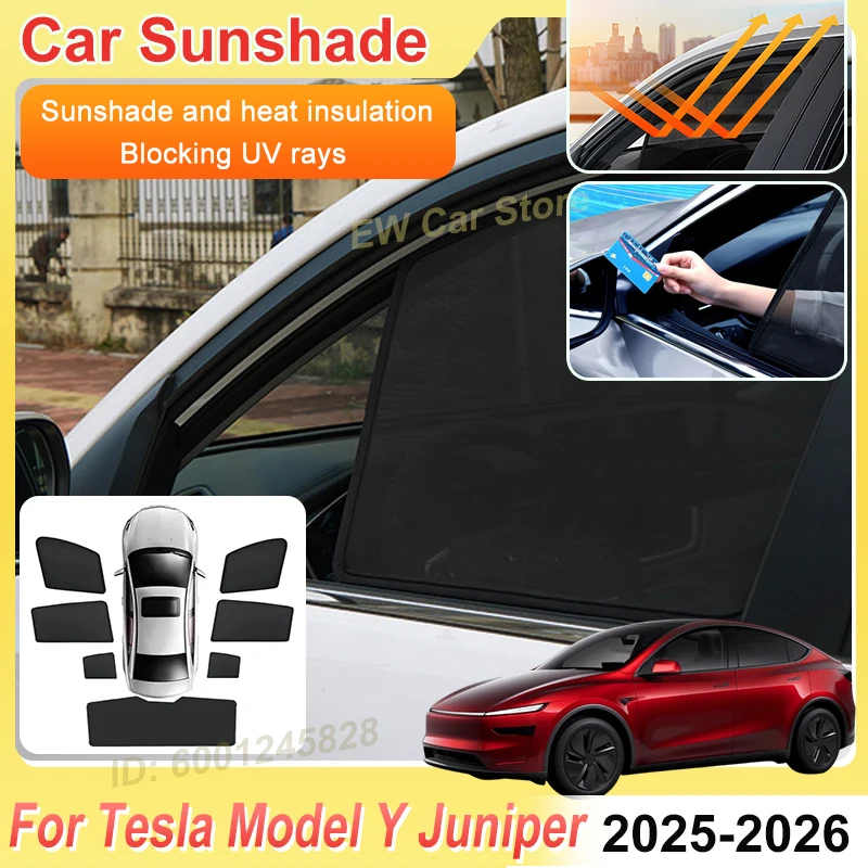 Car Window Visors For Tesla Model Y Juniper 2026 2025 Accessories Mesh Sunshades Windshield Sun Shades Magnetic Sunscreens Parts
Car Window Visors For Tesla Model Y Juniper 2026 2025 Accessories Mesh Sunshades Windshield Sun Shades Magnetic Sunscreens Parts