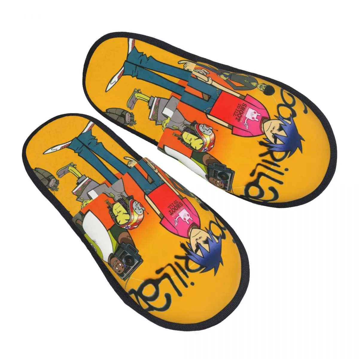 Custom Band Gorillazs Classic Comfy Scuff With Memory Foam Slippers Women Bedroom House Shoes
Custom Band Gorillazs Classic Comfy Scuff With Memory Foam Slippers Women Bedroom House Shoes