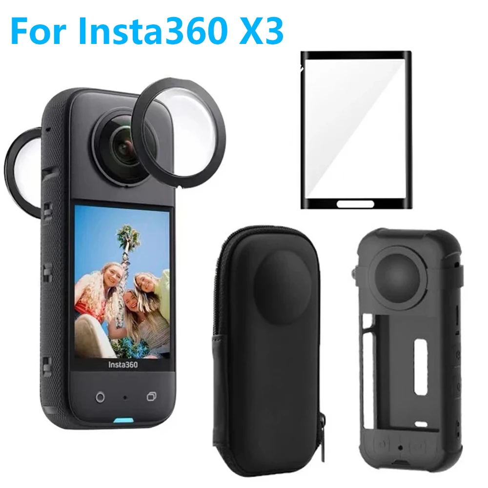 For Insta360 X3 Soft Silicone Lens Protective Cover Panorama Camera Lens Cap Screen Protector For Insta360 X3 Camera Accessories
For Insta360 X3 Soft Silicone Lens Protective Cover Panorama Camera Lens Cap Screen Protector For Insta360 X3 Camera Accessories