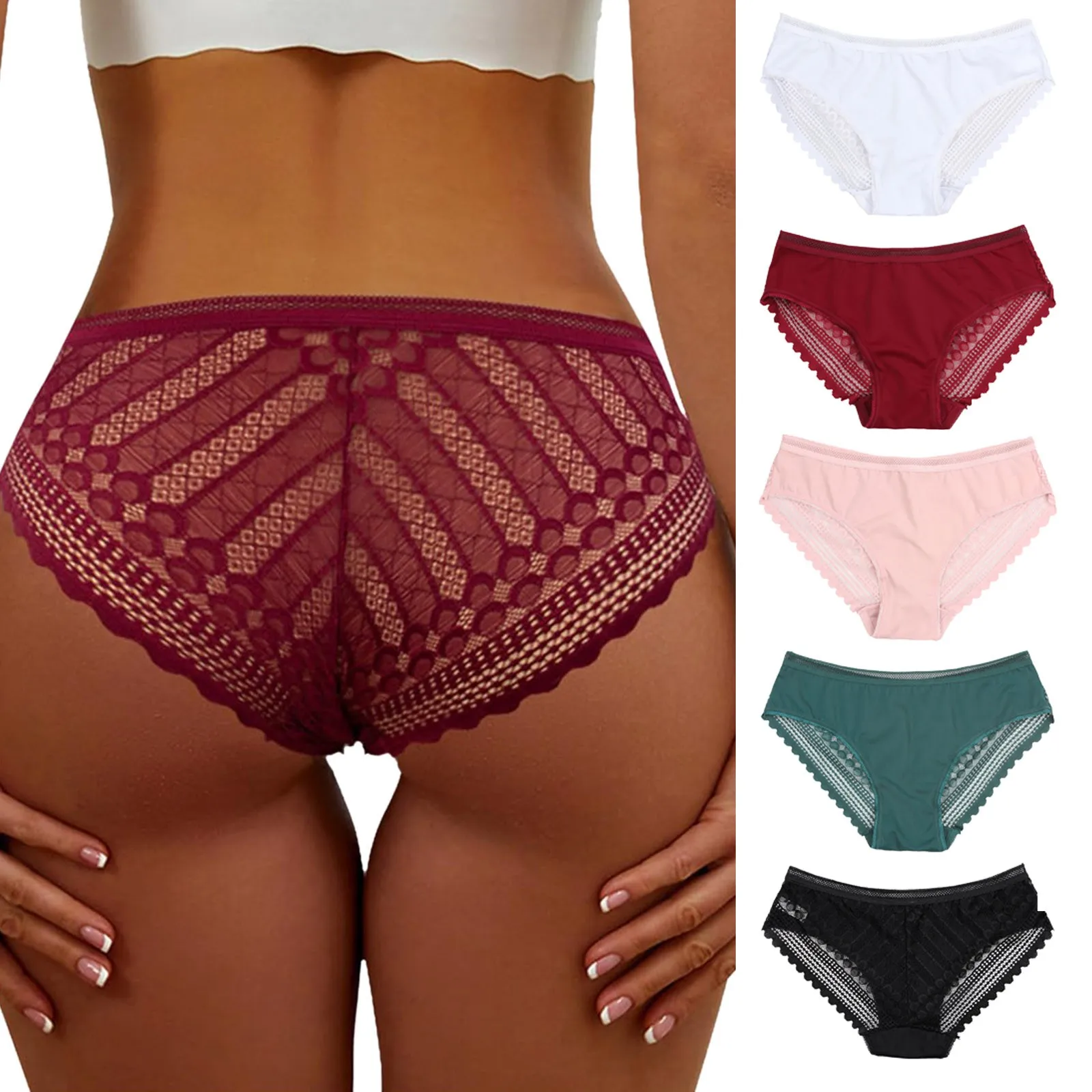 Ice Silk Lace Panties Transparent Floral Cheeky Underwear Seamless Hollow Out Briefs Low Waist Underpants Female Sexy Lingerie
Ice Silk Lace Panties Transparent Floral Cheeky Underwear Seamless Hollow Out Briefs Low Waist Underpants Female Sexy Lingerie