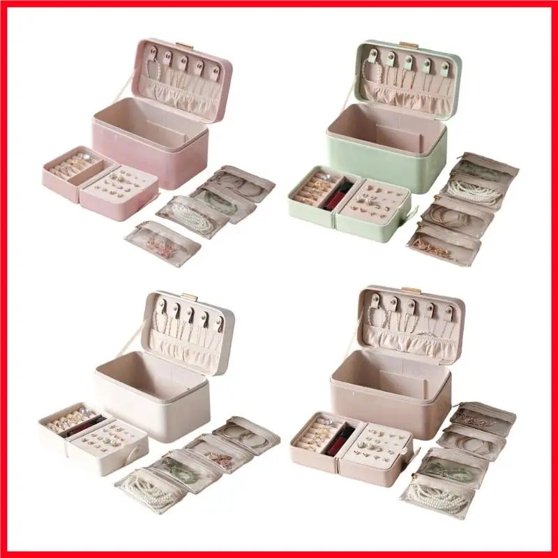 F3MF Compact Travels Jewelry Case With Layered Interior Jewelry Storage Box For Necklace Earring Protections & Organization
F3MF Compact Travels Jewelry Case With Layered Interior Jewelry Storage Box For Necklace Earring Protections & Organization