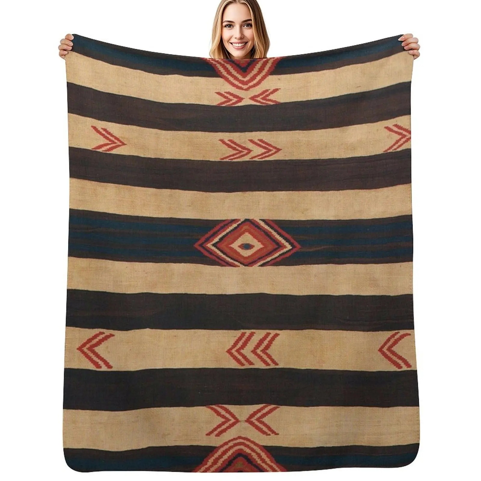 Navajo Textile / Native American Weaving pattern 15 Throw Blanket Summer Cool Breathable Blanket for Sleeping
Navajo Textile / Native American Weaving pattern 15 Throw Blanket Summer Cool Breathable Blanket for Sleeping