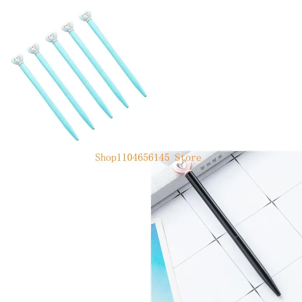 5ASD 6pcs with Action шариковая ручка Heart Crystal Ballpoint Pen 
5ASD 6pcs with Action шариковая ручка Heart Crystal Ballpoint Pen