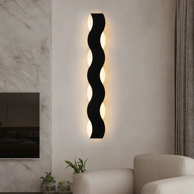 Modern Indoor Corridor LED Wall Lamp Wave Shaped Long Line Decoration Wall Light for Foyer Sofa Background Bedroom Bathroom Lamp
Modern Indoor Corridor LED Wall Lamp Wave Shaped Long Line Decoration Wall Light for Foyer Sofa Background Bedroom Bathroom Lamp