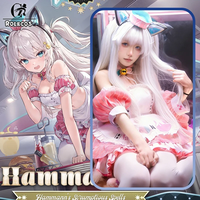 Костюм для косплея ROLECOS Game Azur Lane HMS Hammann's Scrumptious Spells, униформа горничной Хамманн, наряд для Хэллоуина, ролевые костюмы для вечеринок
Костюм для косплея ROLECOS Game Azur Lane HMS Hammann's Scrumptious Spells, униформа горничной Хамманн, наряд для Хэллоуина, ролевые костюмы для вечеринок