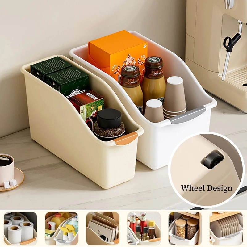 Curved Plastic Storage Baskets Multipurpose Organization Containers with Bottom Pulley for Household Kitchen Bathroom Storage
Curved Plastic Storage Baskets Multipurpose Organization Containers with Bottom Pulley for Household Kitchen Bathroom Storage