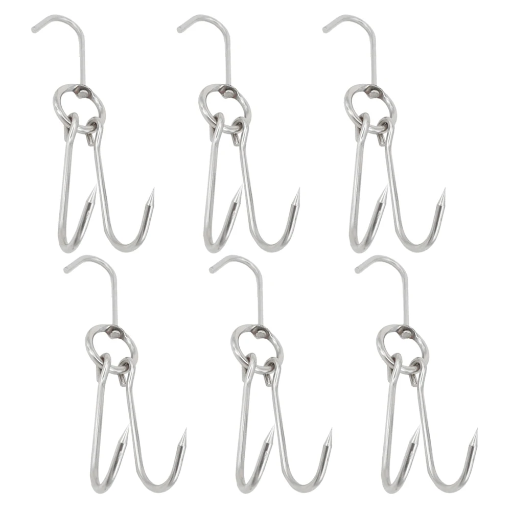 6pcs StainlessSteelMeatHooks DurableRustproof BBQSmokerDrying BaconSausage RoastDuck Chicken PoultryButcher Hunting
6pcs StainlessSteelMeatHooks DurableRustproof BBQSmokerDrying BaconSausage RoastDuck Chicken PoultryButcher Hunting