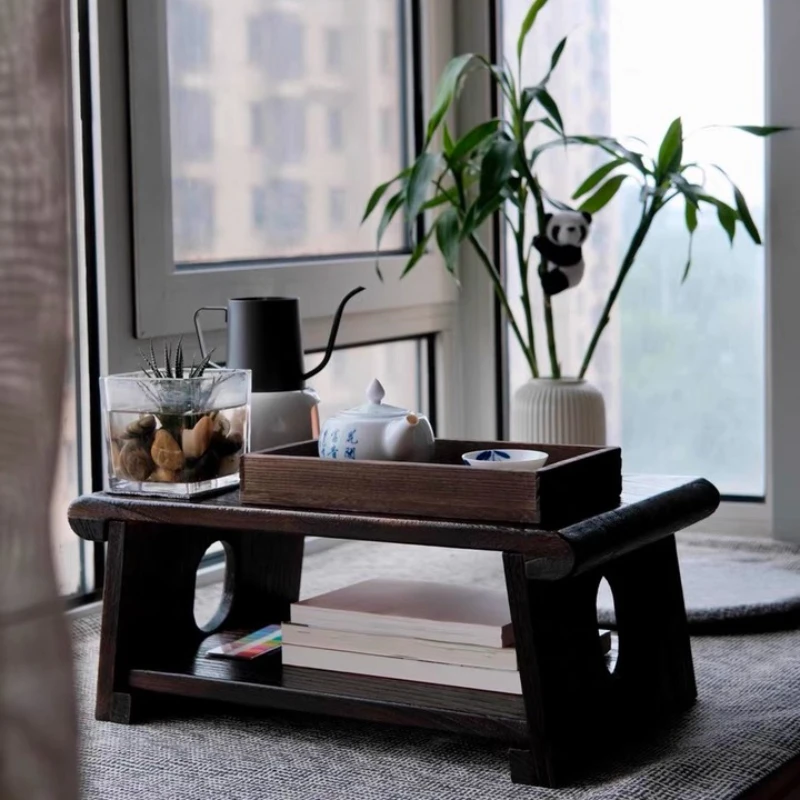 Solid Wood Tatami Tea Table Japanese Folding Coffee Table for Bay Window Low Profile Floor Desk Minimalist Bedroom Furniture
Solid Wood Tatami Tea Table Japanese Folding Coffee Table for Bay Window Low Profile Floor Desk Minimalist Bedroom Furniture