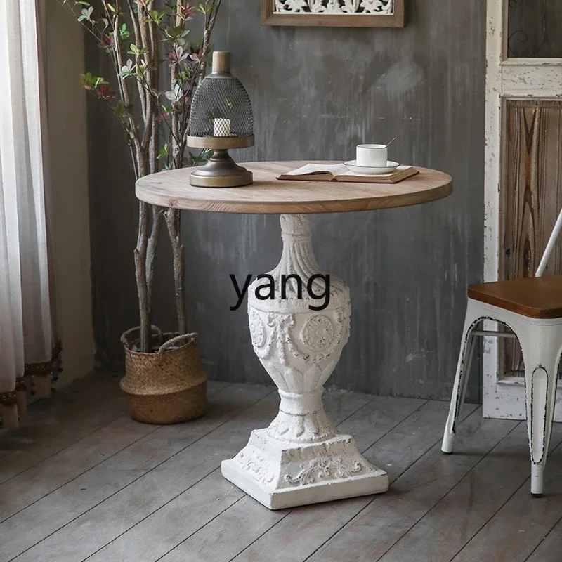 CX wrought iron round small coffee table retro light luxury carved coffee table solid wood decoration casual
CX wrought iron round small coffee table retro light luxury carved coffee table solid wood decoration casual