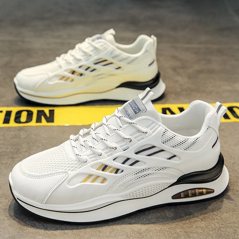 Men's Breathable Running Shoes 2024 New Fashion Mesh Sports Shoes Youth Air Cushion Shock Absorption Trendy Shoes Rubber Sole
Men's Breathable Running Shoes 2024 New Fashion Mesh Sports Shoes Youth Air Cushion Shock Absorption Trendy Shoes Rubber Sole