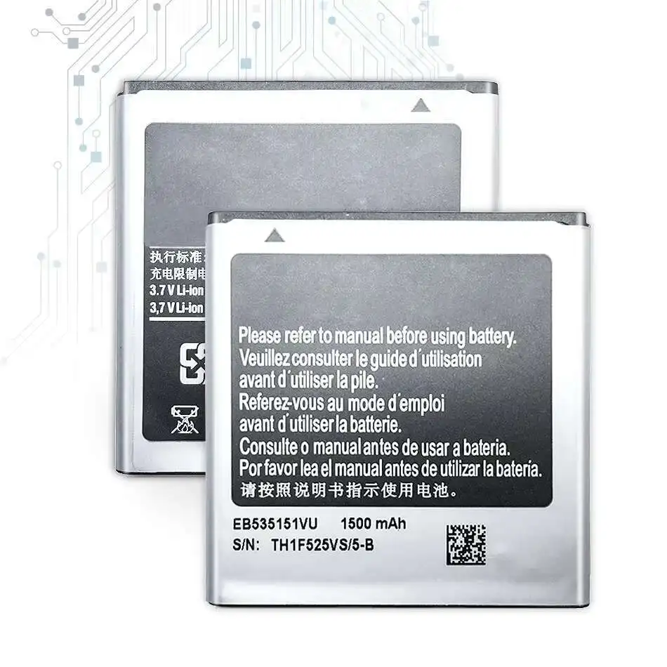 For Samsung Galaxy S Advance GT-I9070 i9070 W789 B9120 i659 EB535151VU Mobile Phone Battery 1500mAh Reliable Power
For Samsung Galaxy S Advance GT-I9070 i9070 W789 B9120 i659 EB535151VU Mobile Phone Battery 1500mAh Reliable Power