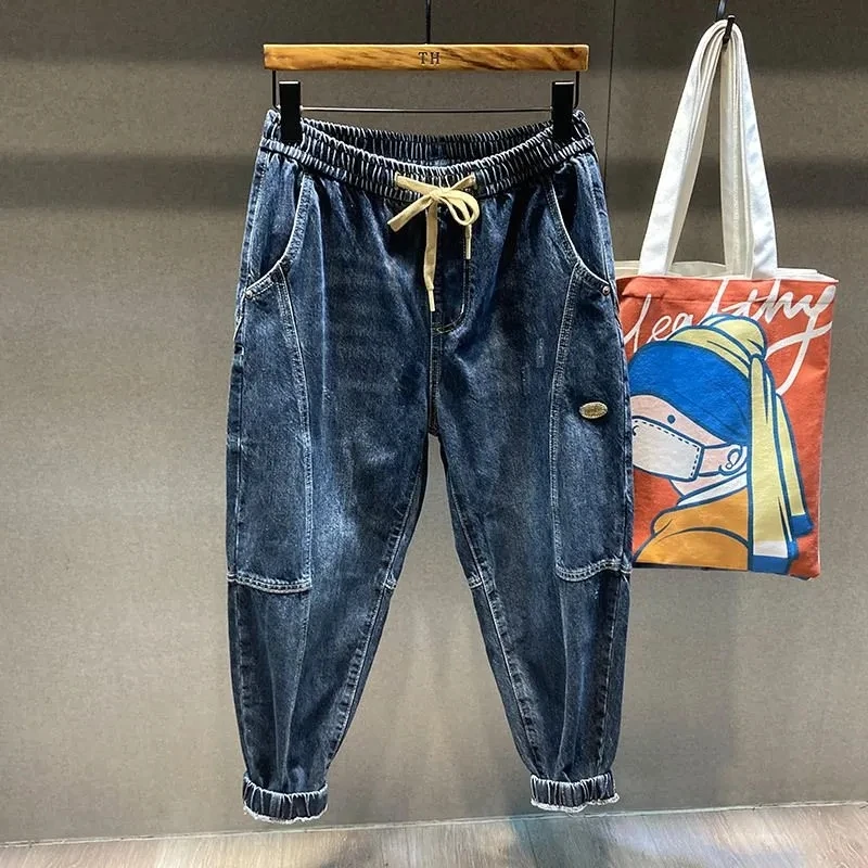 2024 Summer Autumn Men Multi-pocket Cargo Jeans Distressed Vintage Splice Harem Pants Fashion Streetwear Men Clothes Ropa Hombre
2024 Summer Autumn Men Multi-pocket Cargo Jeans Distressed Vintage Splice Harem Pants Fashion Streetwear Men Clothes Ropa Hombre