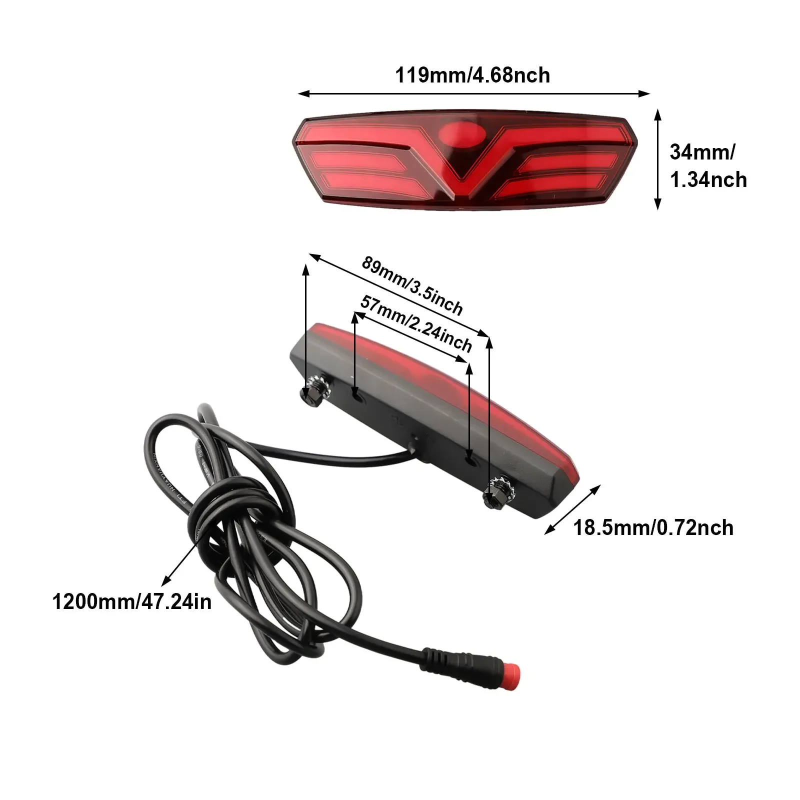 Applicable Voltage E Bike Water Splashing E Bike Electric Bicycle Rear Tail Light IPX Waterproof Level Package
Applicable Voltage E Bike Water Splashing E Bike Electric Bicycle Rear Tail Light IPX Waterproof Level Package