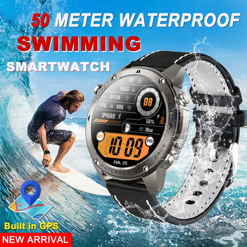 2025 New Dual Drequency Positioning Beidou+GPS Smart Watch Men Compass 10ATM/IP69K Waterproof Swimming Sports Fitness Smartwatch
2025 New Dual Drequency Positioning Beidou+GPS Smart Watch Men Compass 10ATM/IP69K Waterproof Swimming Sports Fitness Smartwatch