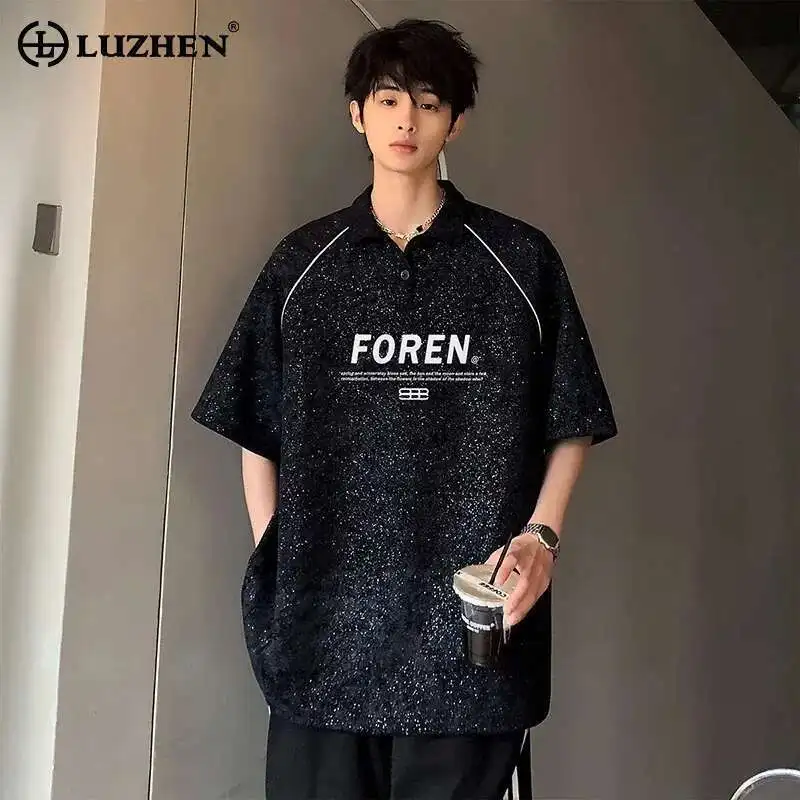 LUZHEN 2025 летние новые модные рубашки поло с короткими рукавами и буквенным принтом, мужская стильная корейская красивая повседневная мужская одежда LZ9942
LUZHEN 2025 летние новые модные рубашки поло с короткими рукавами и буквенным принтом, мужская стильная корейская красивая повседневная мужская одежда LZ9942