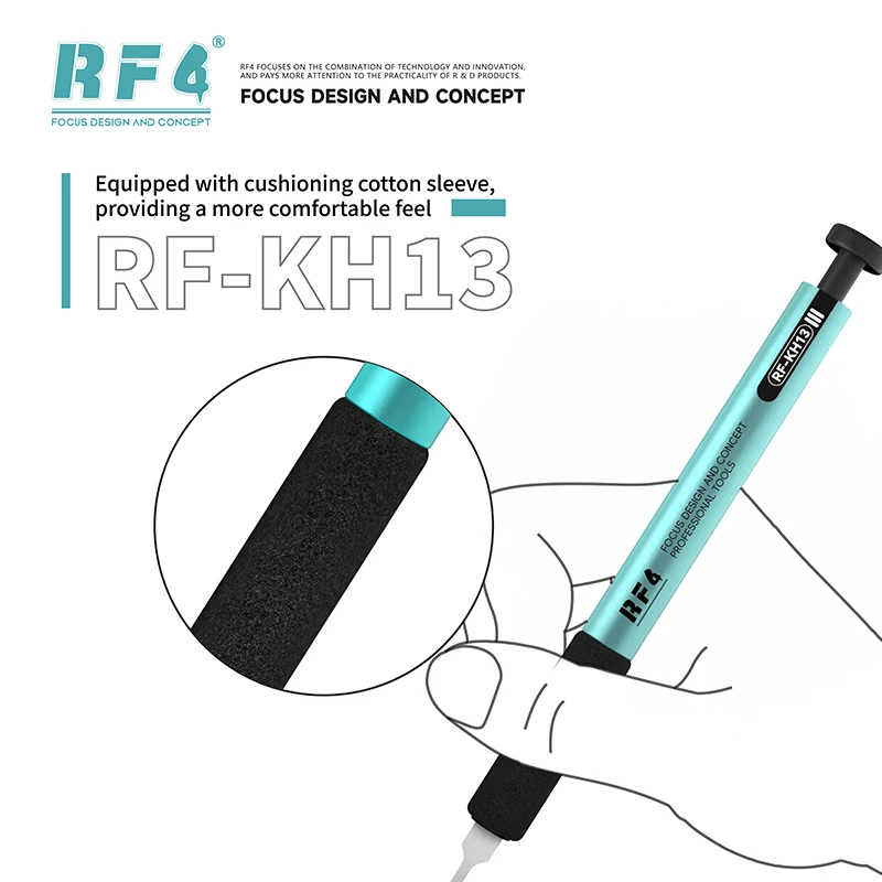 RF4 RF-KH13 Quick-Release Aluminum Press Handle Secure Blade Clamping for Phone Screen Disassembly Removal Blade Handle
RF4 RF-KH13 Quick-Release Aluminum Press Handle Secure Blade Clamping for Phone Screen Disassembly Removal Blade Handle