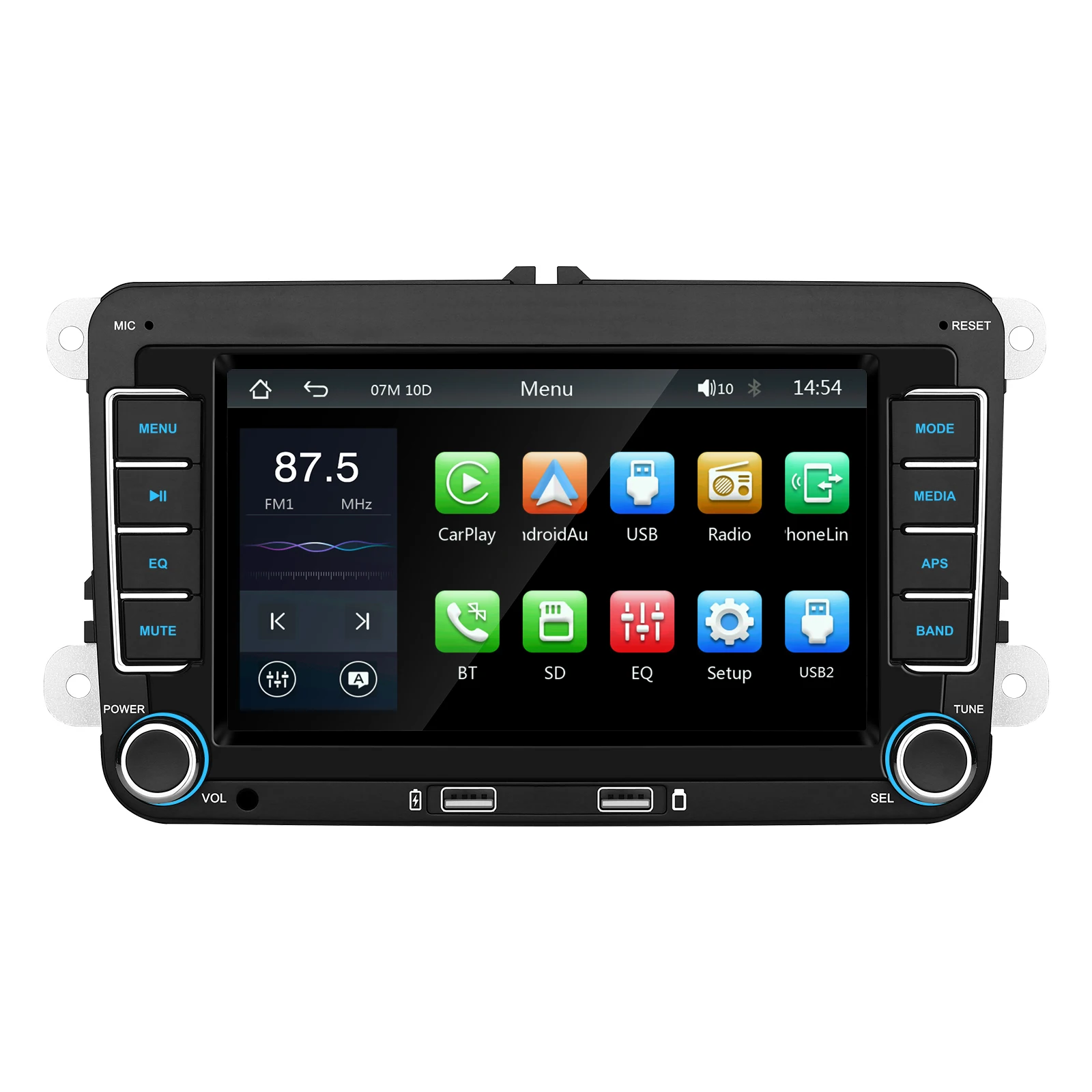 7inch For VW Car Stereo CarPlay Head Unit Bluetooth FM Radio GPS for VW Passat Golf MK5 MK6 Jetta T5 EOS POLO
7inch For VW Car Stereo CarPlay Head Unit Bluetooth FM Radio GPS for VW Passat Golf MK5 MK6 Jetta T5 EOS POLO