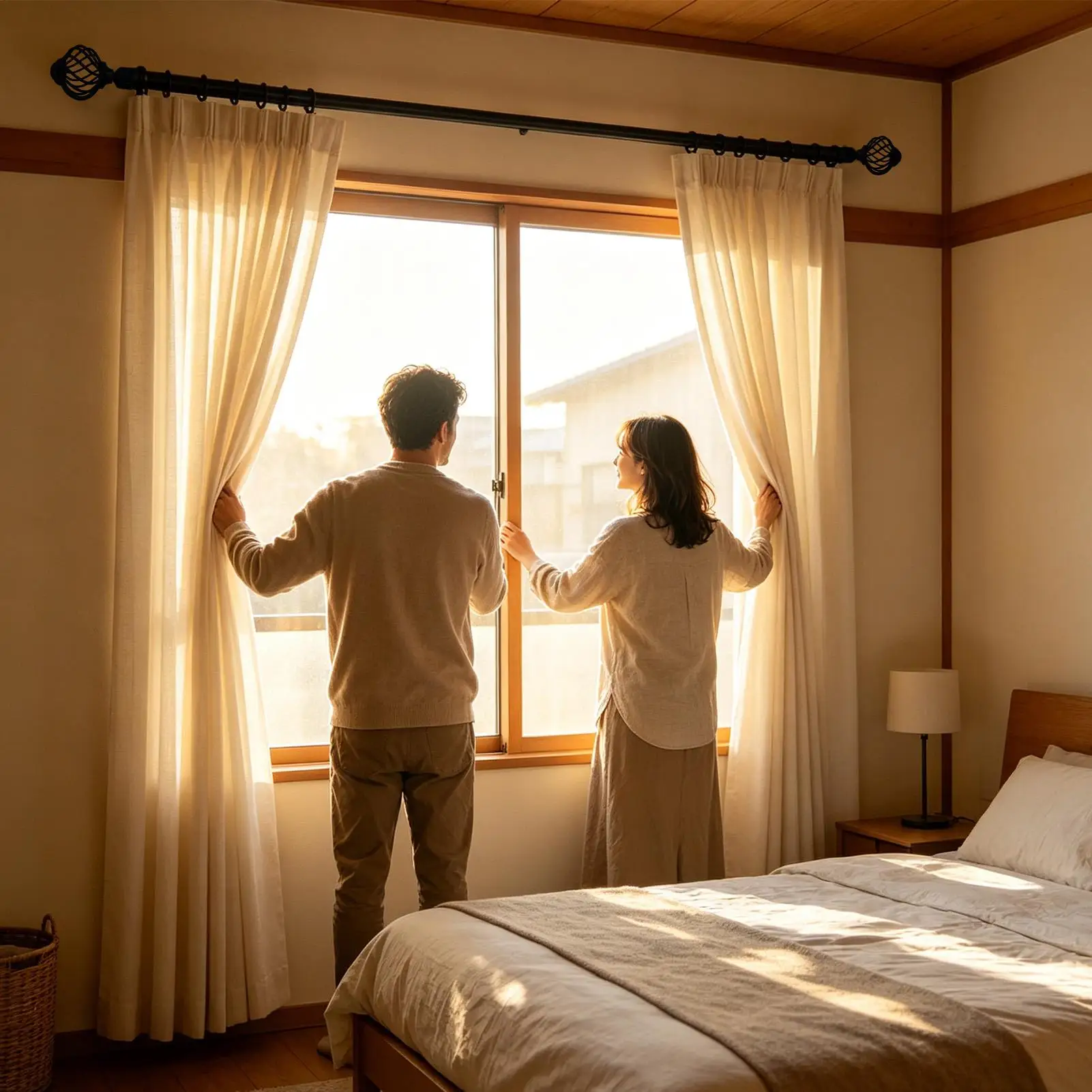 Curtains Rods Heavy Duty Drapery Pole Adjustable 30-90 Inch Telescoping Curtains Rod For Bedroom Living Room Bathroom Dorm Hotel
Curtains Rods Heavy Duty Drapery Pole Adjustable 30-90 Inch Telescoping Curtains Rod For Bedroom Living Room Bathroom Dorm Hotel