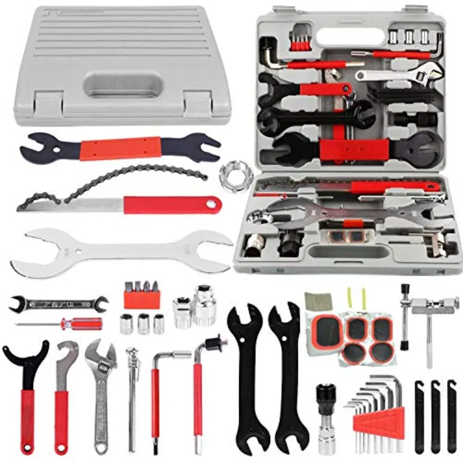 Bike Repair Tool Kits Bicycle Tool Kit Multi-Function Tool Kit Maintenance Tool Set with Tool Box Best Value Professional Home
Bike Repair Tool Kits Bicycle Tool Kit Multi-Function Tool Kit Maintenance Tool Set with Tool Box Best Value Professional Home