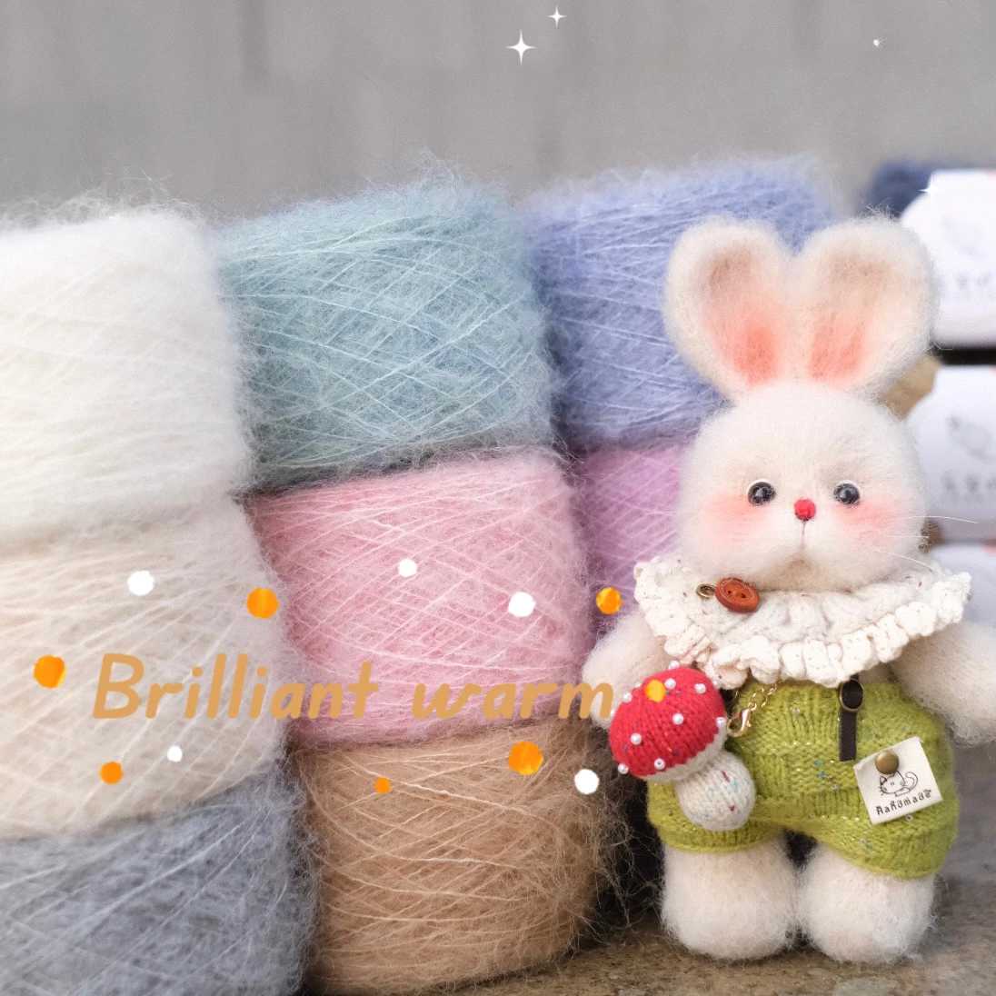 50g 40% Alpaca Mohair Yarn,Long Plush Thick Crochet Wool Yarn,For Knitting Scarf Baby Sweater Winter Soft Warmth Thread
50g 40% Alpaca Mohair Yarn,Long Plush Thick Crochet Wool Yarn,For Knitting Scarf Baby Sweater Winter Soft Warmth Thread